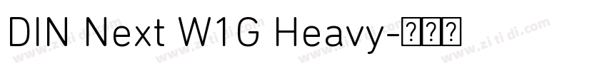 DIN Next W1G Heavy字体转换